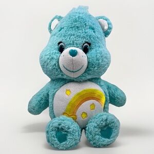 Vintage 2003 Care Bears WISH BEAR Plush is a 9" tall mint green